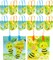 TINYMILLS Honey Bees Party Favor Treat Bags - Honey Bees Bumblebees Goody Bags with Handles for Birthday Party Baby Shower, Pack of 12